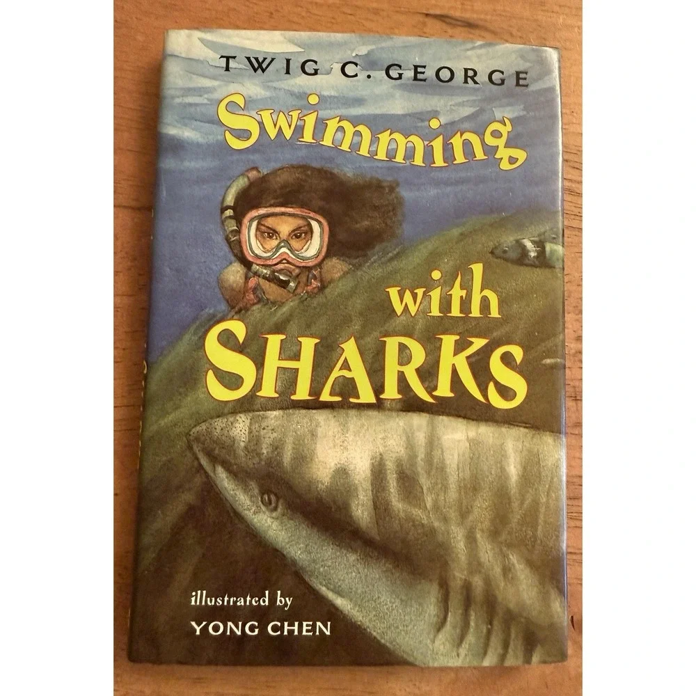 Swimming With Sharks by Twig C. George First Edition HC Book 1999 Signed